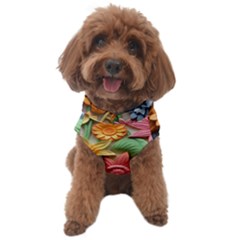 Flower Bloom Embossed Pattern Dog Sweater by Vaneshop