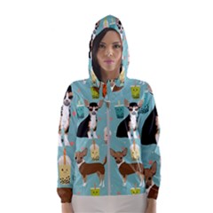 Chihuahua Bubble Kawaii Boba Tea Cute Dog Women s Hooded Windbreaker by Wav3s