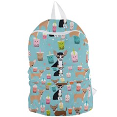 Chihuahua Bubble Kawaii Boba Tea Cute Dog Foldable Lightweight Backpack by Wav3s