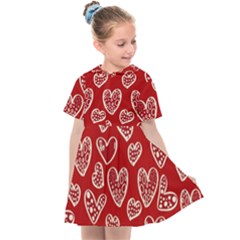 Vector Seamless Pattern Of Hearts With Valentine s Day Kids  Sailor Dress by Wav3s