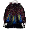 Peacock Feathers Top Flap Backpack View3