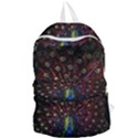 Peacock Feathers Foldable Lightweight Backpack View1