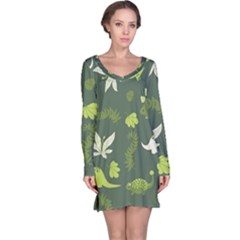 Cute Dinosaur Pattern Long Sleeve Nightdress by Wav3s