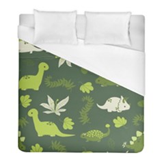 Cute Dinosaur Pattern Duvet Cover (full/ Double Size) by Wav3s