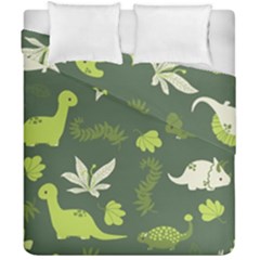 Cute Dinosaur Pattern Duvet Cover Double Side (california King Size) by Wav3s