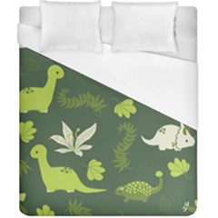 Cute Dinosaur Pattern Duvet Cover (california King Size) by Wav3s