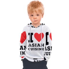 I Love Asian Cuisine Kids  Overhead Hoodie by ilovewhateva