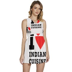 I Love Indian Cuisine Sleeveless High Waist Mini Dress by ilovewhateva