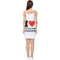 I love Italian cuisine Summer Tie Front Dress View2