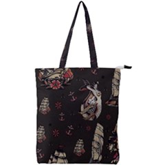 Vintage Tattoos Nautical Double Zip Up Tote Bag by Vaneshop