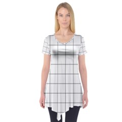 Mesh Short Sleeve Tunic  by zhou