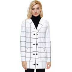 Mesh Button Up Hooded Coat  by zhou