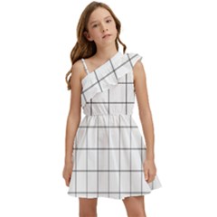 Mesh Kids  One Shoulder Party Dress by zhou