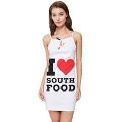 I Love South Food Summer Tie Front Dress by ilovewhateva