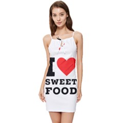 I Love Sweet Food Summer Tie Front Dress by ilovewhateva