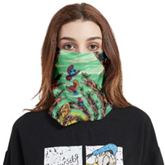 Monkey Tiger Bird Parrot Forest Jungle Style Face Covering Bandana (two Sides) by Grandong