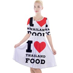 I Love Thailand Food Quarter Sleeve A-line Dress by ilovewhateva