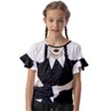 Wednesday addams Kids  Cut Out Flutter Sleeves View1