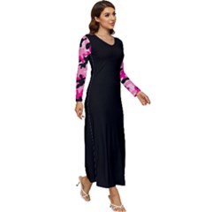 Long Sleeve Longline Maxi Dress by Intrinketly777