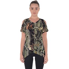 Realtree Camo Seamless Pattern Cut Out Side Drop Tee by Cowasu