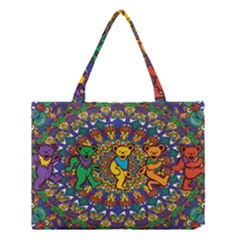 Grateful Dead Pattern Medium Tote Bag by Cowasu