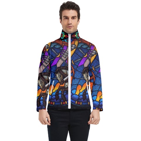 The Game Monster Stained Glass Men s Bomber Jacket by Cowasu