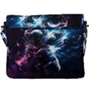 Psychedelic Astronaut Trippy Space Art Buckle Messenger Bag View3