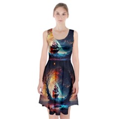 Tree Planet Moon Racerback Midi Dress by Ndabl3x