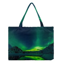 Iceland Aurora Borealis Medium Tote Bag by Cowasu