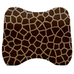 Giraffe Animal Print Skin Fur Velour Head Support Cushion by Amaryn4rt