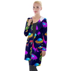 Space Pattern Hooded Pocket Cardigan by Amaryn4rt