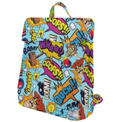 Comic Elements Colorful Seamless Pattern Flap Top Backpack by Amaryn4rt