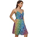 Bubbles Rainbow Colourful Colors V-Neck Pocket Summer Dress  View2