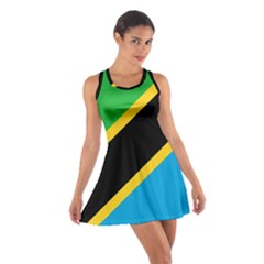 Flag Of Tanzania Cotton Racerback Dress by Amaryn4rt