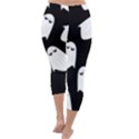 Ghost Halloween Pattern Capri Winter Leggings  View4