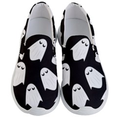 Ghost Halloween Pattern Men s Lightweight Slip Ons by Amaryn4rt