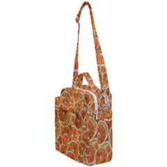 Oranges Background Texture Pattern Crossbody Day Bag by Simbadda