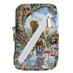 Beautiful Jungle Animals Belt Pouch Bag (large) by Ravend