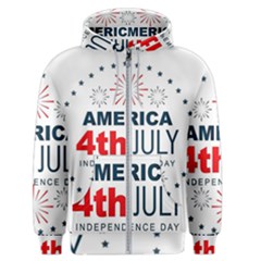 Independence Day Usa Men s Zipper Hoodie by Ravend