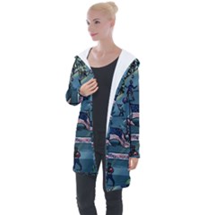 July 4th Parade Independence Day Longline Hooded Cardigan by Ravend