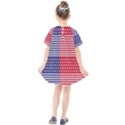 American flag patriot red white Kids  Smock Dress View2