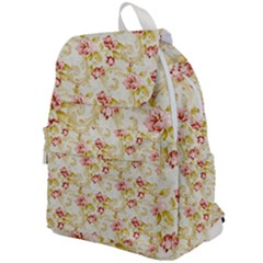 Background Pattern Flower Spring Top Flap Backpack by Celenk