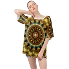 Pattern Abstract Background Art Oversized Chiffon Top by Celenk