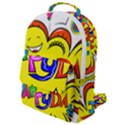 Happy Happiness Child Smile Joy Flap Pocket Backpack (Small) View1