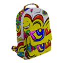 Happy Happiness Child Smile Joy Flap Pocket Backpack (Small) View2