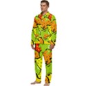 Fruit Food Wallpaper Men s Long Sleeve Velvet Pocket Pajamas Set View3