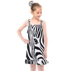 Animal Cute Pattern Art Zebra Kids  Overall Dress by Amaryn4rt