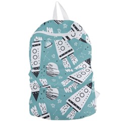 Cute-seamless-pattern-with-rocket-planets-stars Foldable Lightweight Backpack by uniart180623