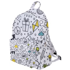 Set-cute-colorful-doodle-hand-drawing The Plain Backpack by uniart180623