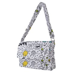 Set-cute-colorful-doodle-hand-drawing Full Print Messenger Bag (m) by uniart180623